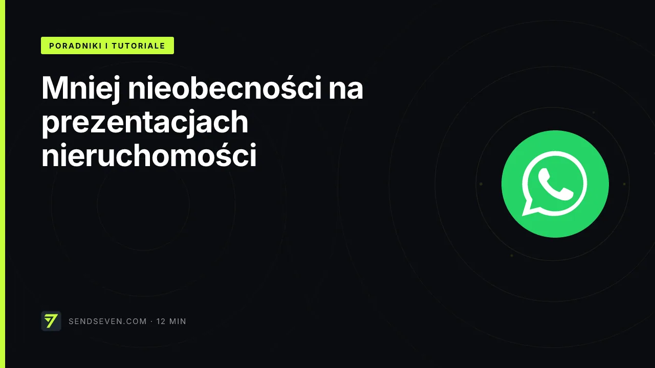 Mniej nieobecności na prezentacjach nieruchomości