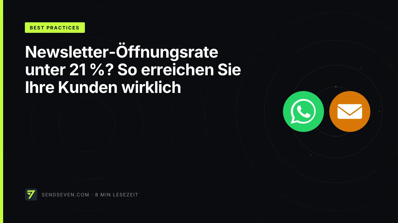 Newsletter-Öffnungsrate unter 21 %? So erreichen Sie Ihre Kunden wirklich