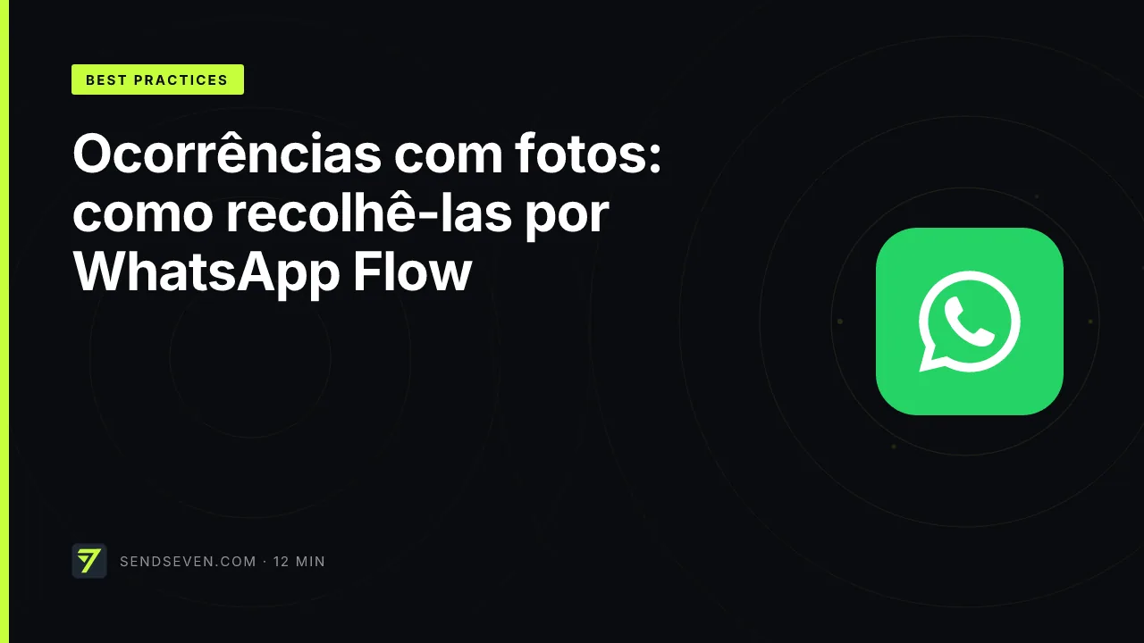 Ocorrências com fotos: como recolhê-las por WhatsApp Flow