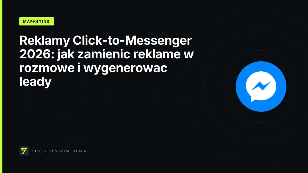 Reklamy Click-to-Messenger 2026: jak zamienic reklamę w rozmowę i wygenerowac leady