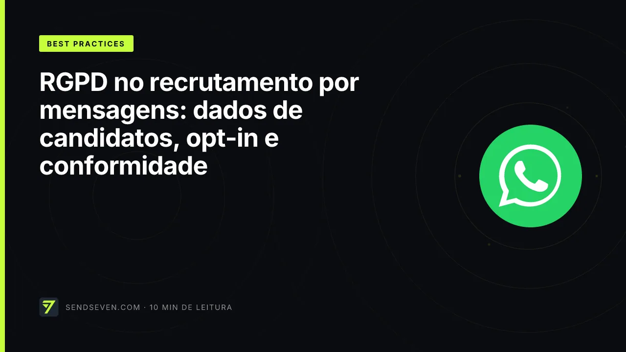 RGPD no recrutamento por mensagens: dados de candidatos, opt-in e conformidade