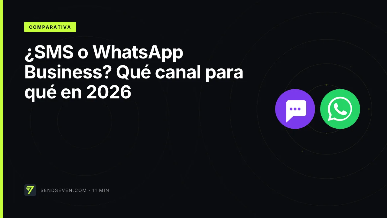 ¿SMS o WhatsApp Business? Qué canal para qué en 2026