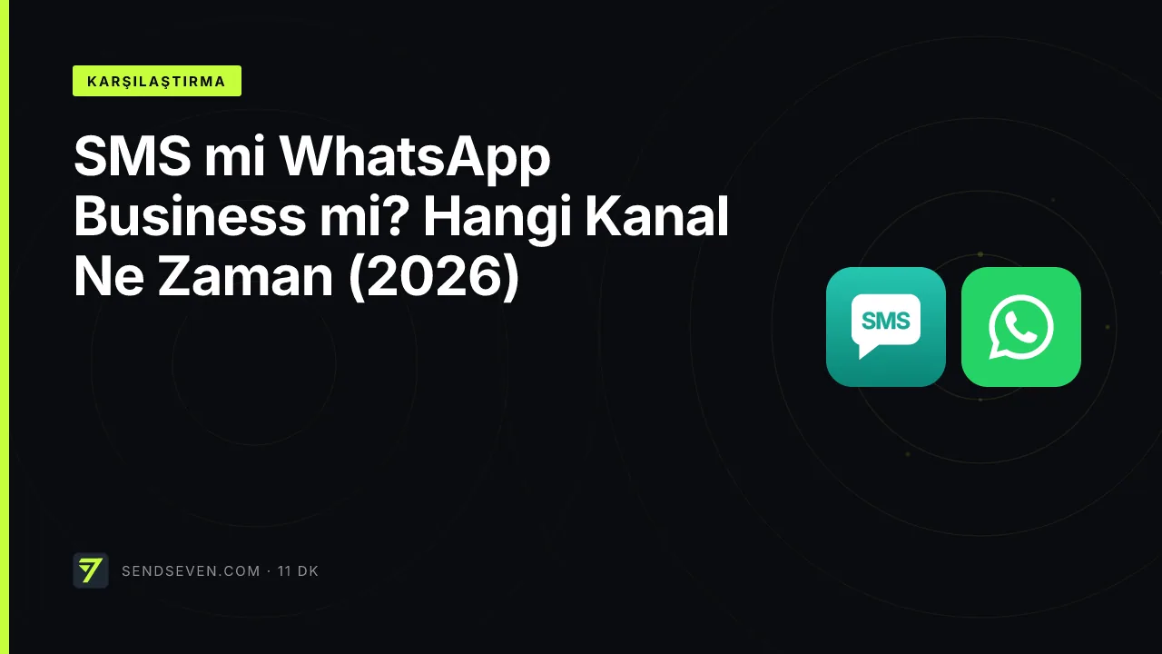 SMS mi WhatsApp Business mi? Hangi Kanal Ne Zaman (2026)