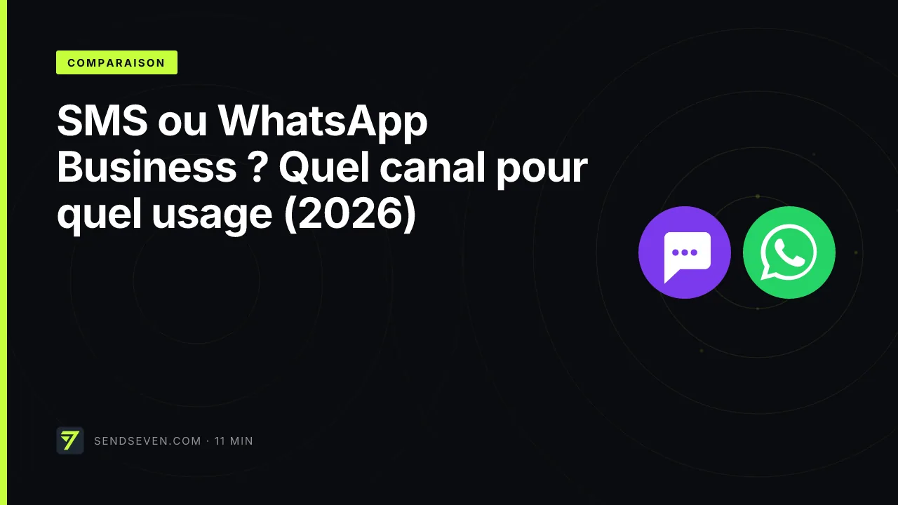 SMS ou WhatsApp Business ? Quel canal pour quel usage (2026)