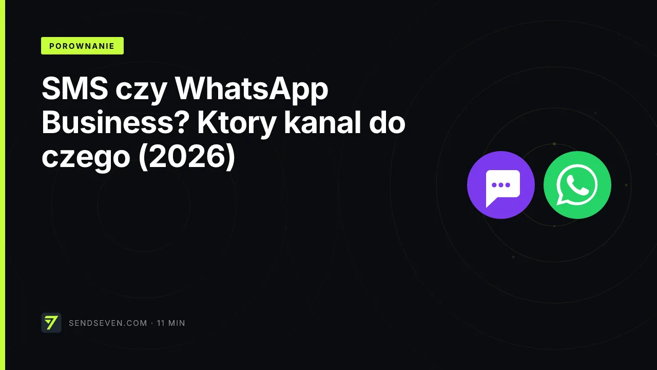 SMS czy WhatsApp Business? Który kanał do czego (2026)