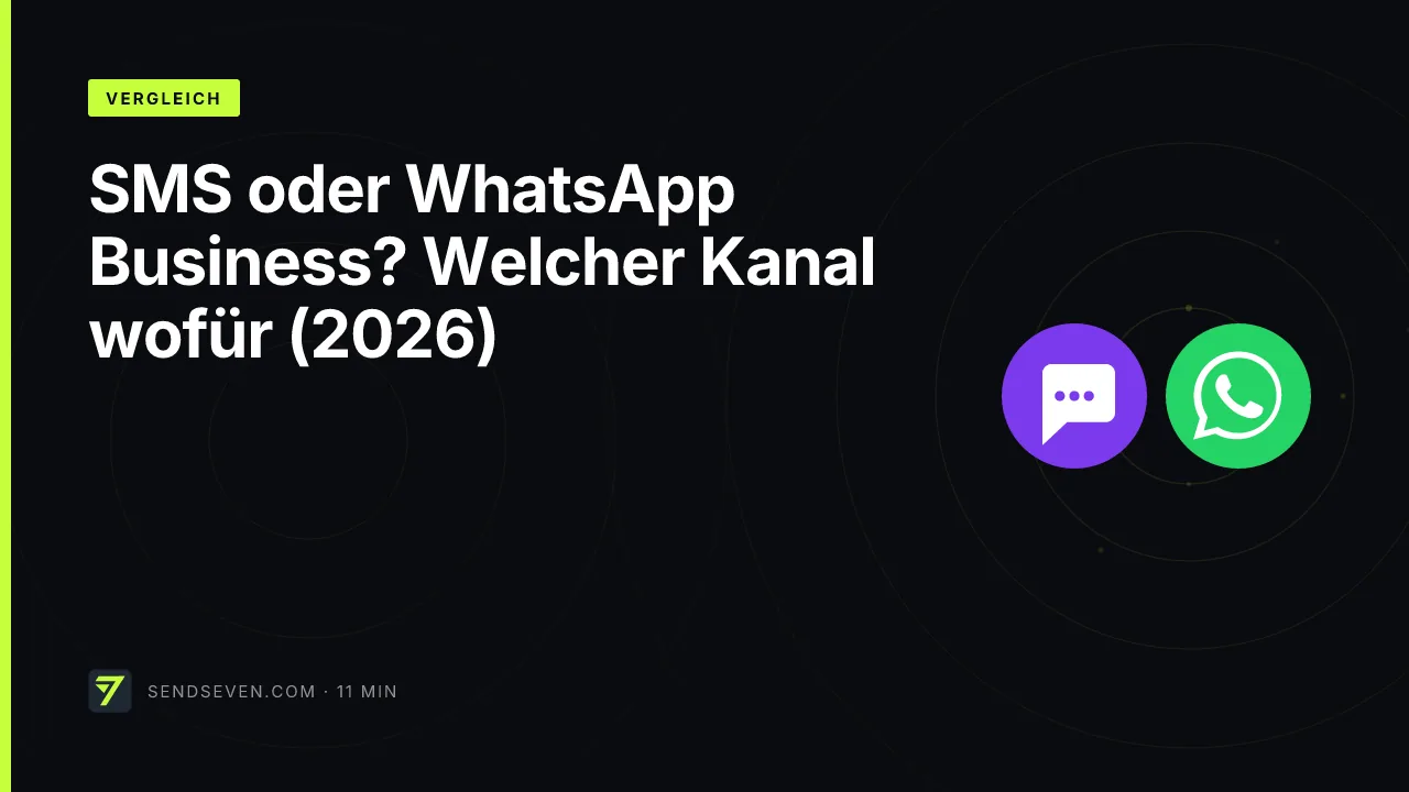 SMS oder WhatsApp Business? Welcher Kanal wofür (2026)