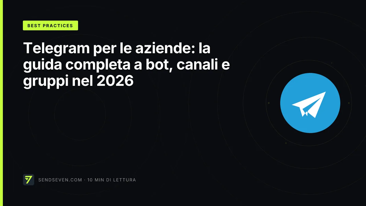Telegram per le aziende: la guida completa a bot, canali e gruppi nel 2026