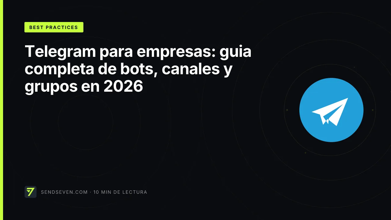 Telegram para empresas: guia completa de bots, canales y grupos en 2026