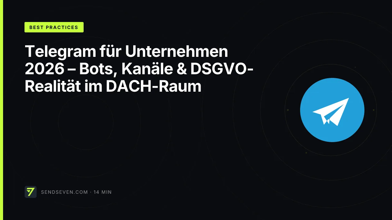 Telegram für Unternehmen 2026 – Bots, Kanäle & DSGVO-Realität im DACH-Raum