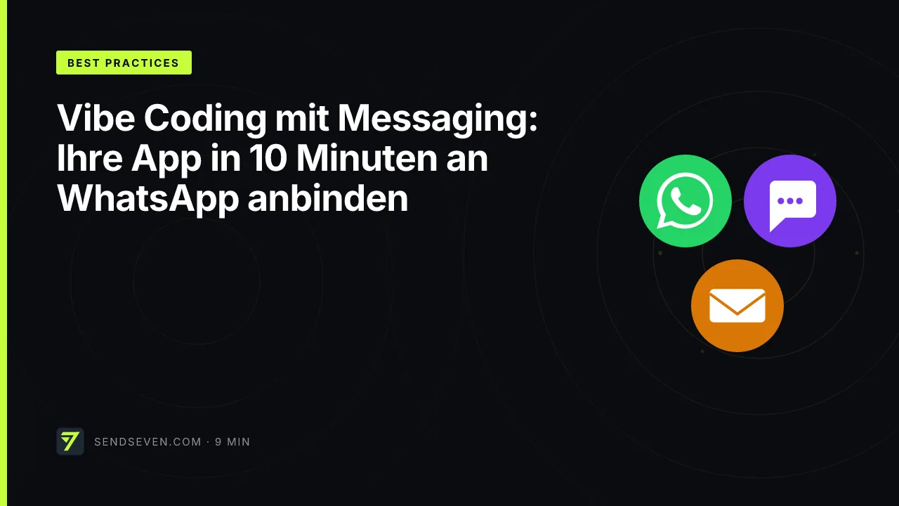 Vibe Coding mit Messaging: Ihre App in 10 Minuten an WhatsApp anbinden
