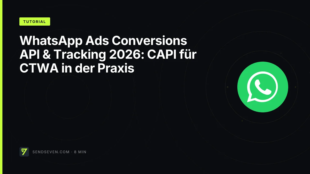 WhatsApp Ads Conversions API & Tracking 2026: CAPI für CTWA in der Praxis