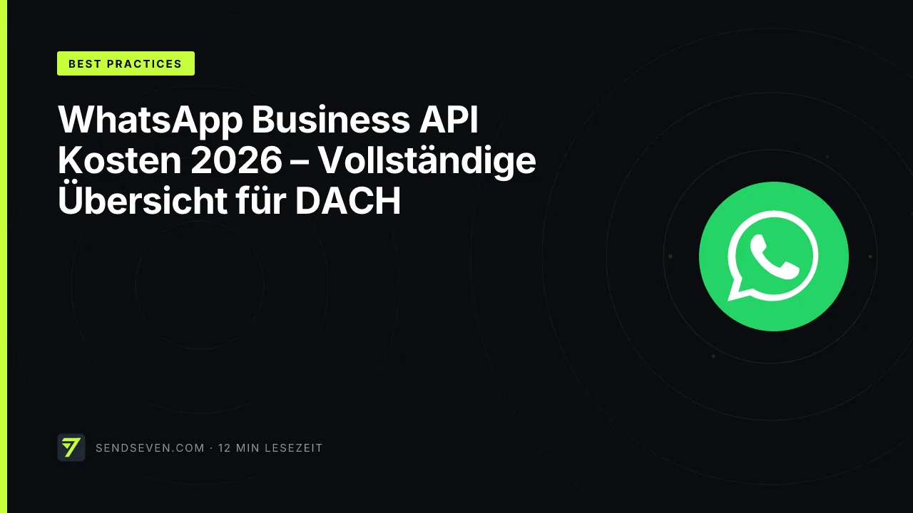 WhatsApp Business API Kosten 2026: Vollständige Übersicht für DACH