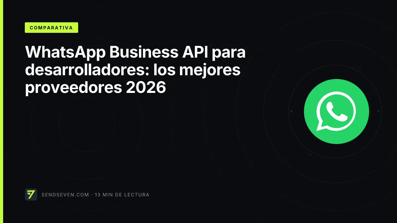 WhatsApp Business API para desarrolladores: los mejores proveedores 2026