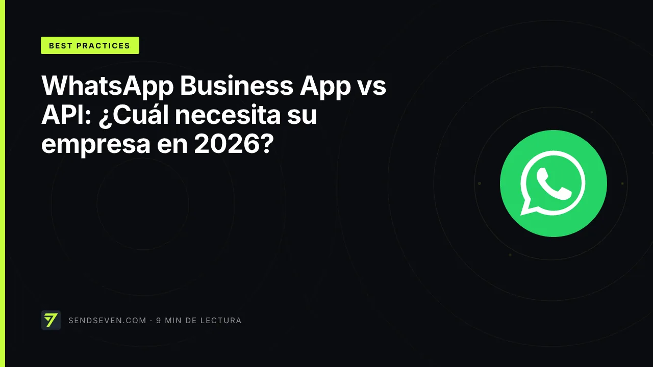 WhatsApp Business App vs API: ¿Cuál necesita su empresa en 2026?