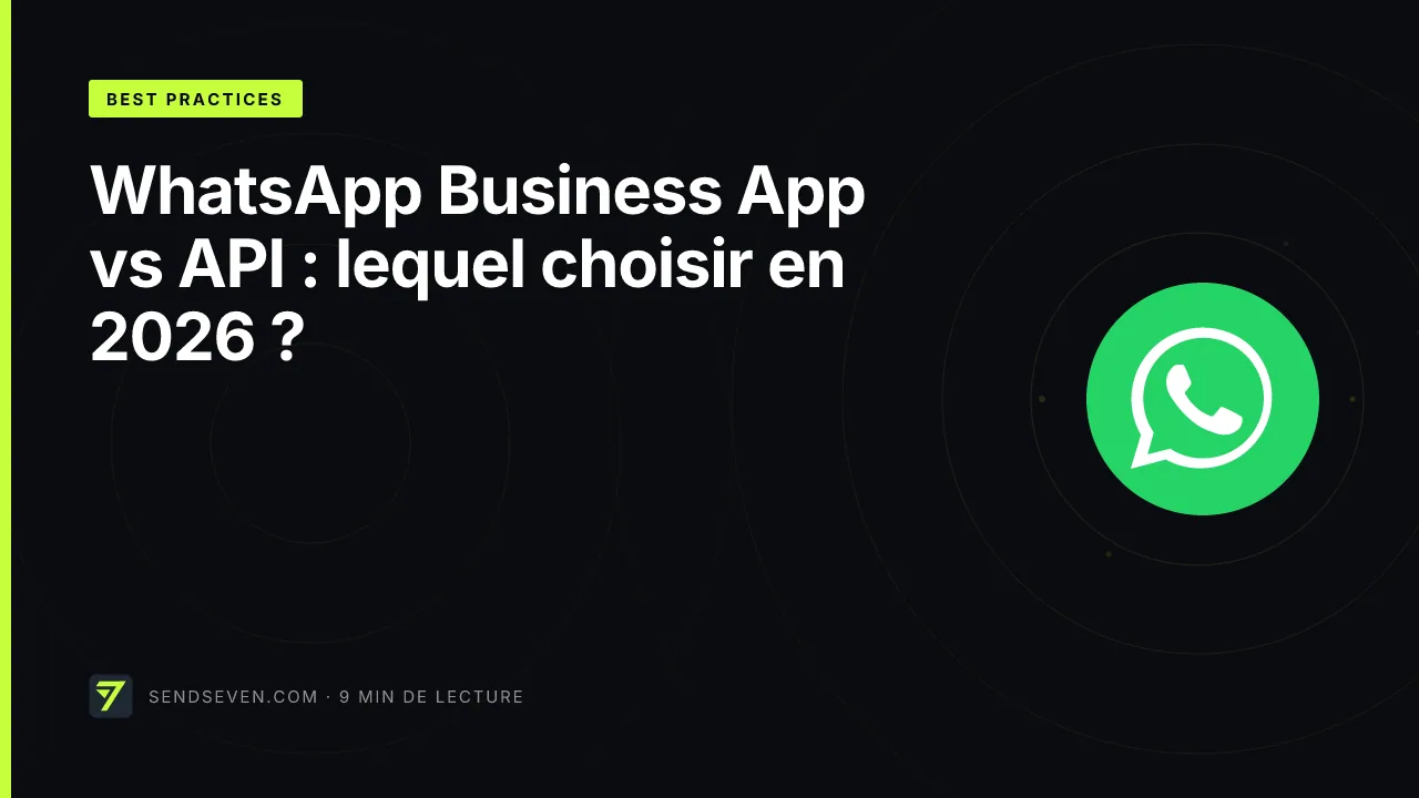 WhatsApp Business App vs API : lequel choisir en 2026 ?