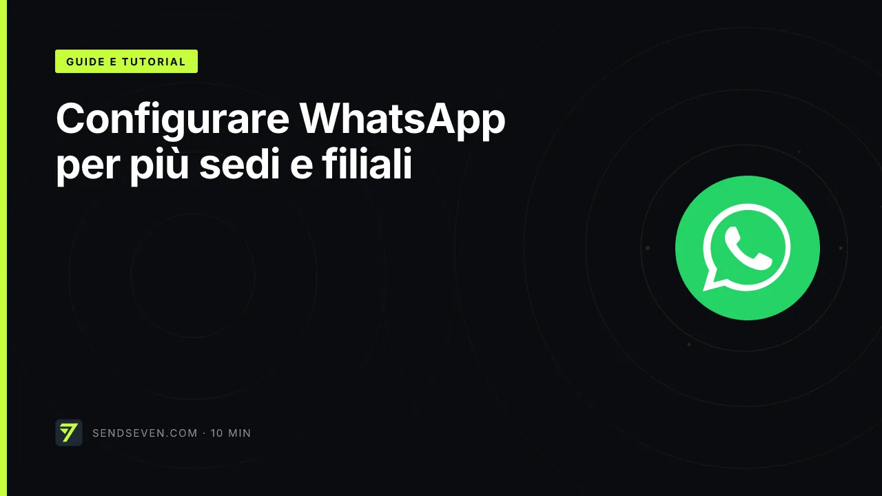 Configurare WhatsApp per più sedi e filiali