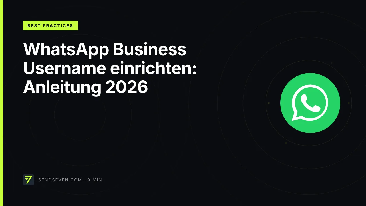 WhatsApp Business Username einrichten: Anleitung 2026