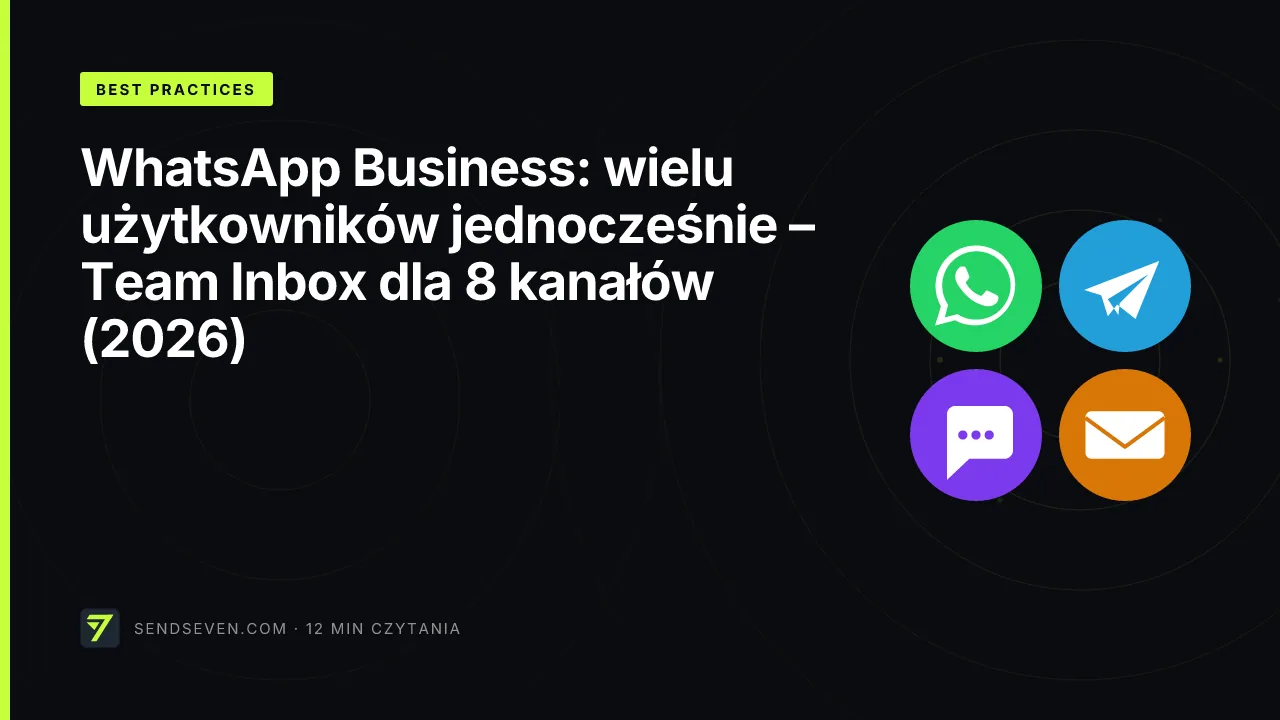 WhatsApp Business: wielu użytkowników jednocześnie – Team Inbox dla 8 kanałów (2026)