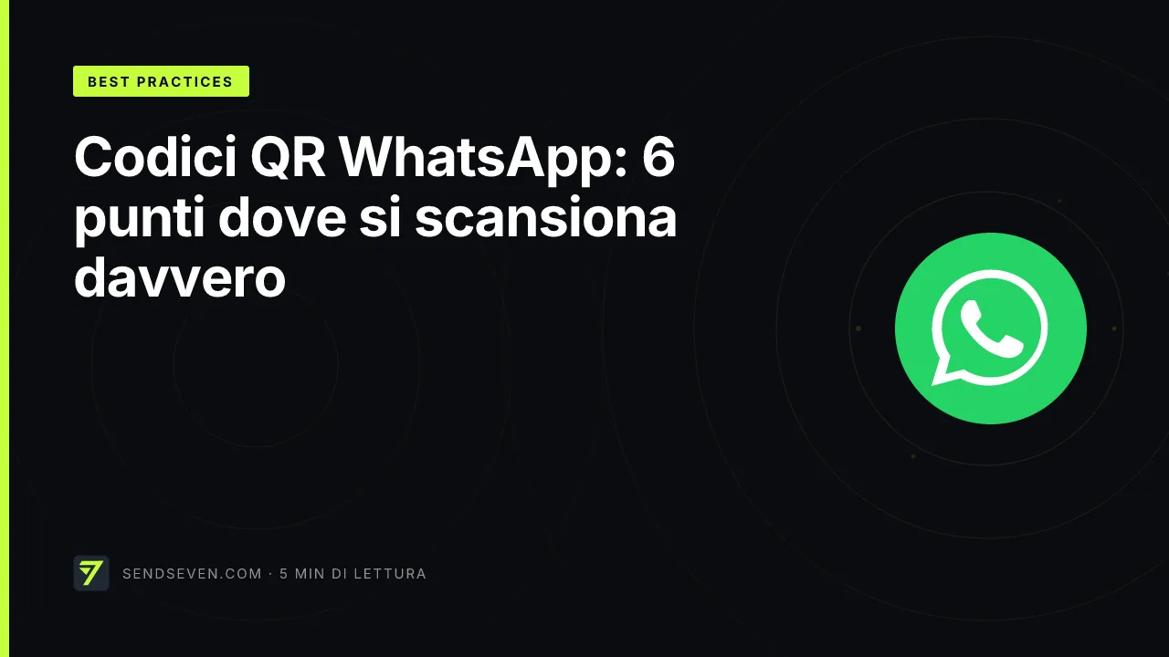 Codici QR WhatsApp: 6 punti dove si scansiona davvero