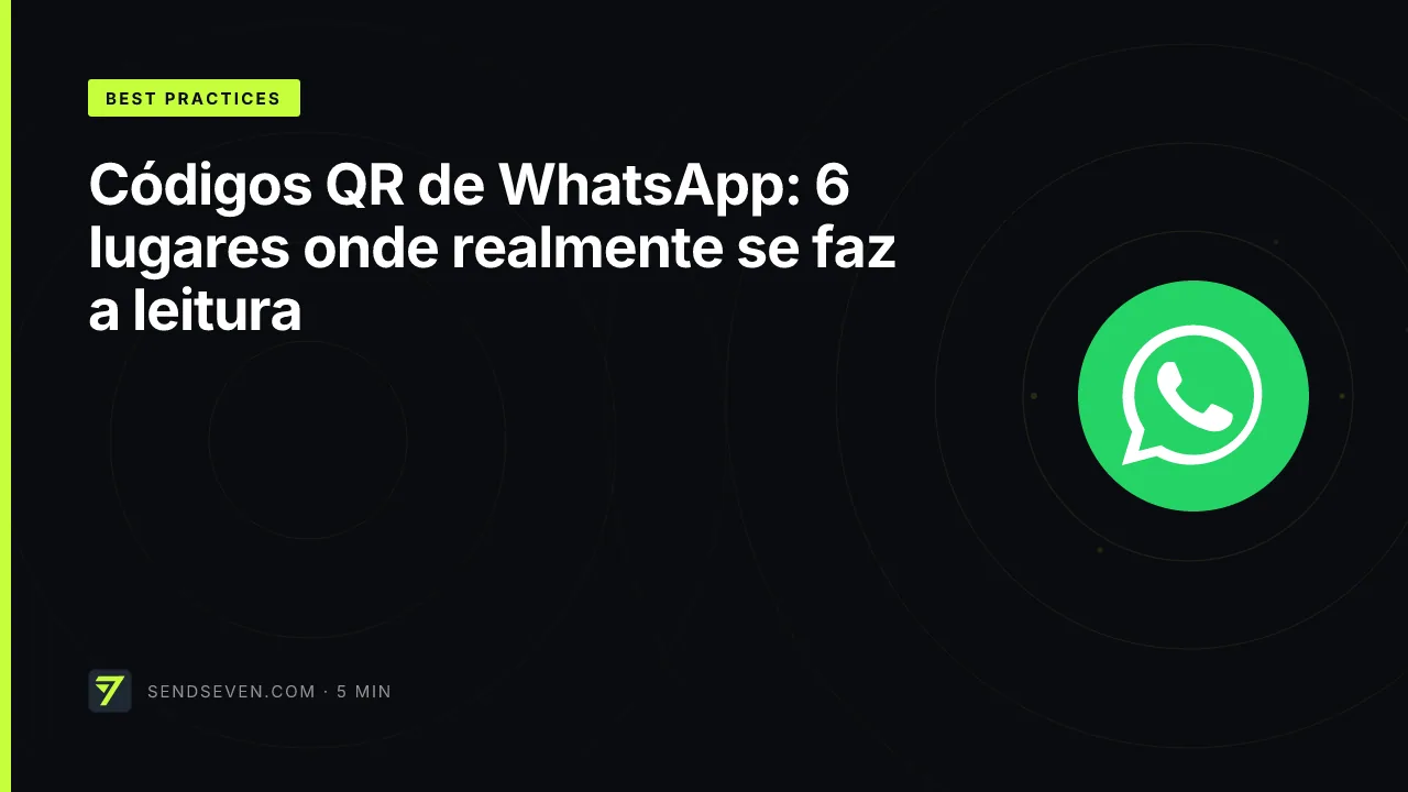 Códigos QR de WhatsApp: 6 lugares onde realmente se faz a leitura
