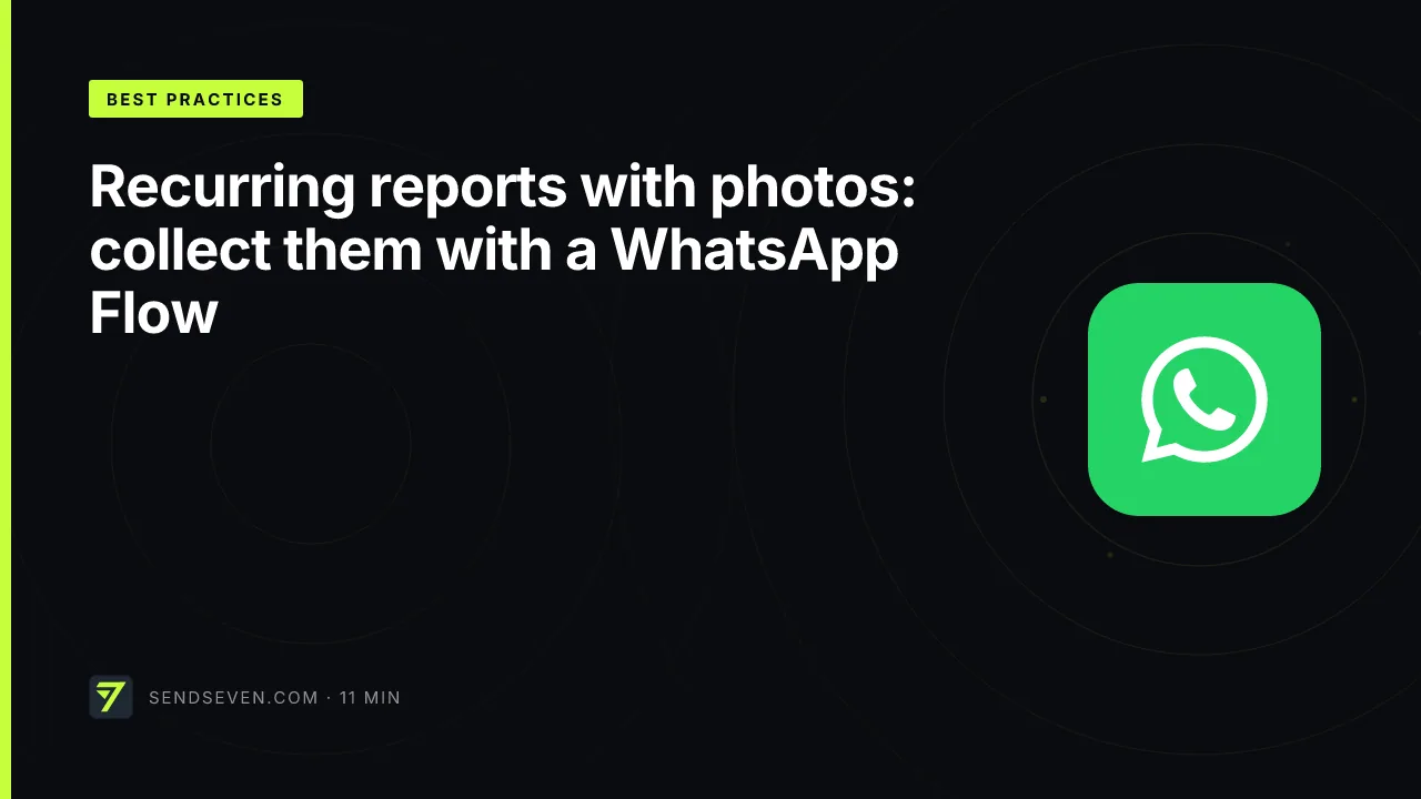 Recurring reports with photos: collect them with a WhatsApp Flow