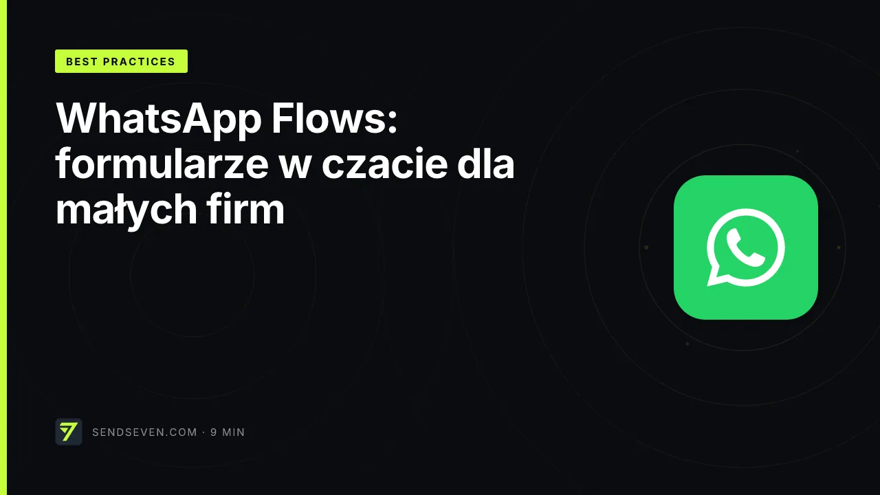 WhatsApp Flows: formularze w czacie dla małych firm