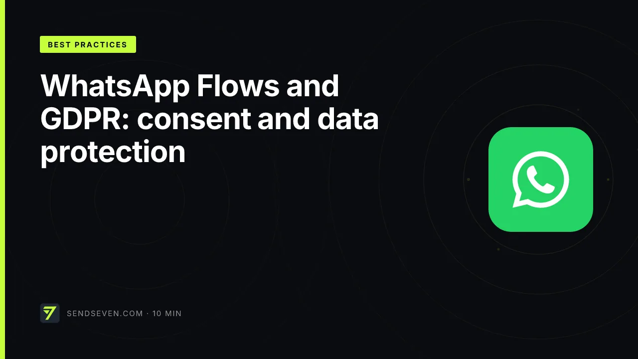 WhatsApp Flows and GDPR: consent and data protection