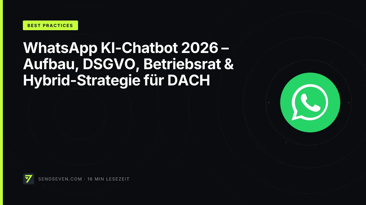 WhatsApp KI-Chatbot 2026 – Aufbau, DSGVO, Betriebsrat & Hybrid-Strategie für DACH