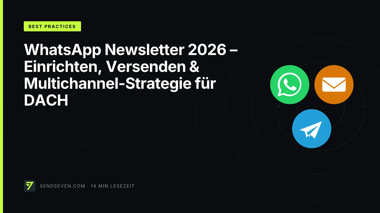 WhatsApp Newsletter 2026 – Einrichten, Versenden & Multichannel-Strategie für DACH