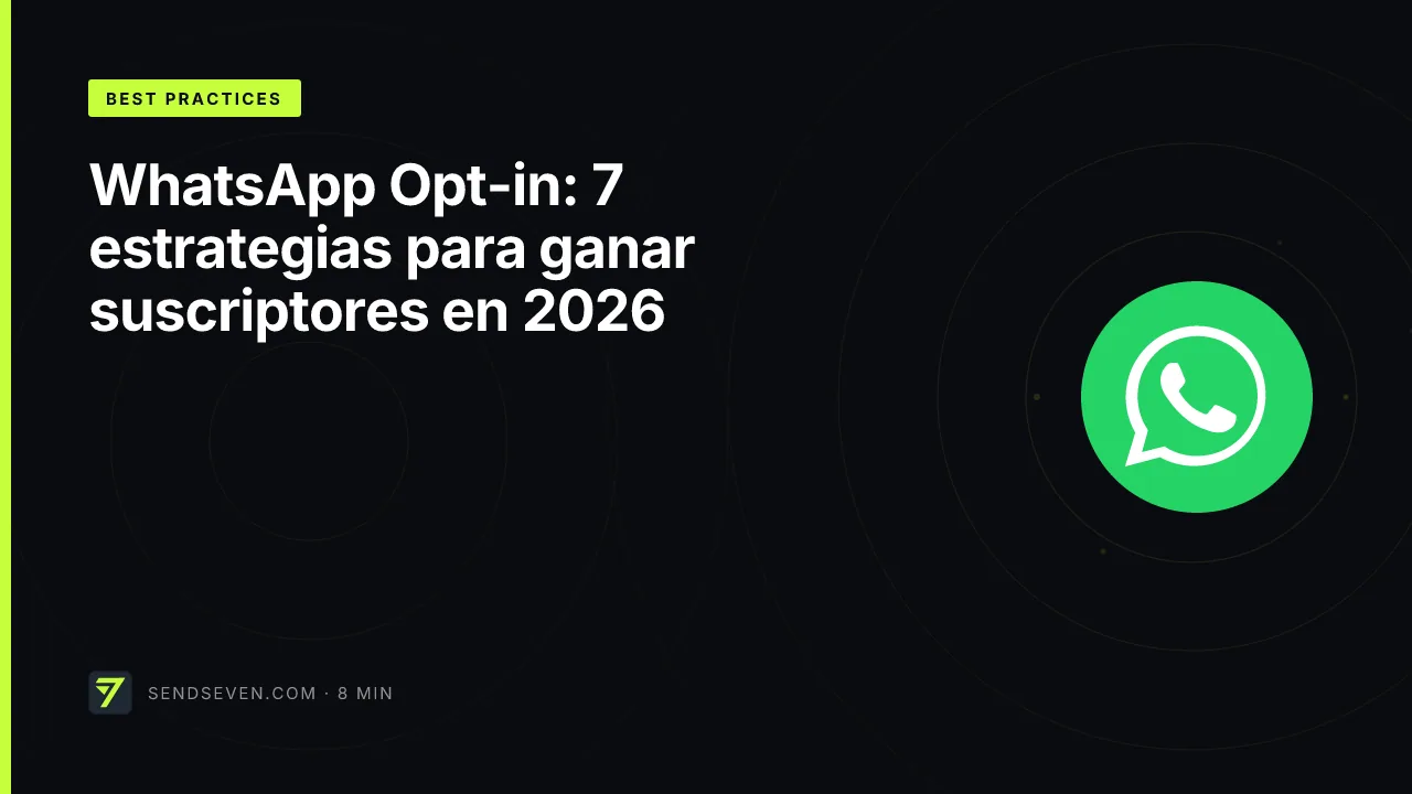 WhatsApp Opt-in: 7 estrategias para ganar suscriptores en 2026