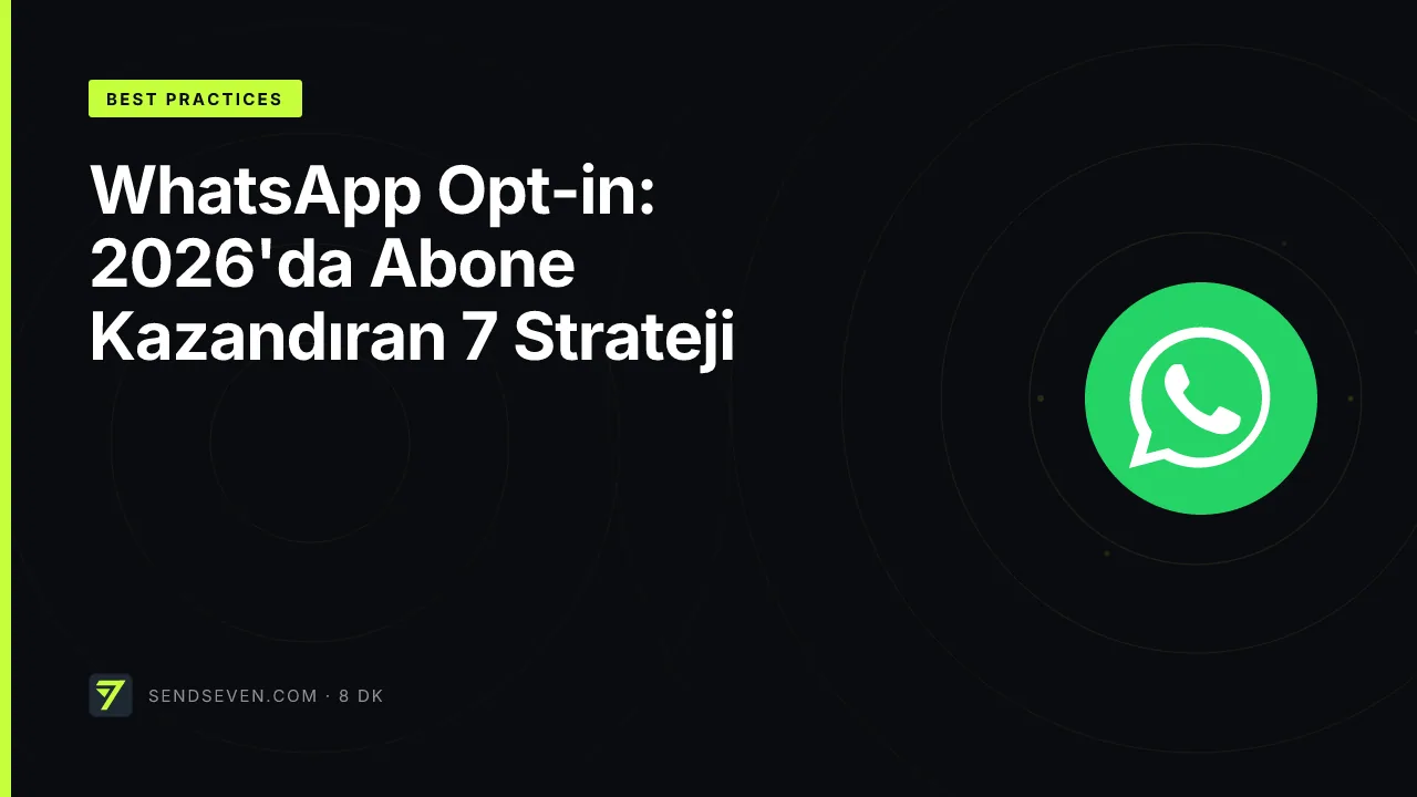 WhatsApp Opt-in: 2026'da Abone Kazandıran 7 Strateji