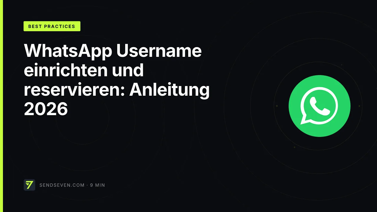 WhatsApp Username einrichten und reservieren: Anleitung 2026