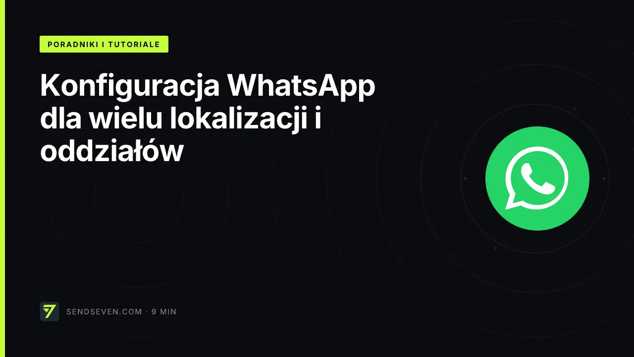 Konfiguracja WhatsApp dla wielu lokalizacji i oddziałów