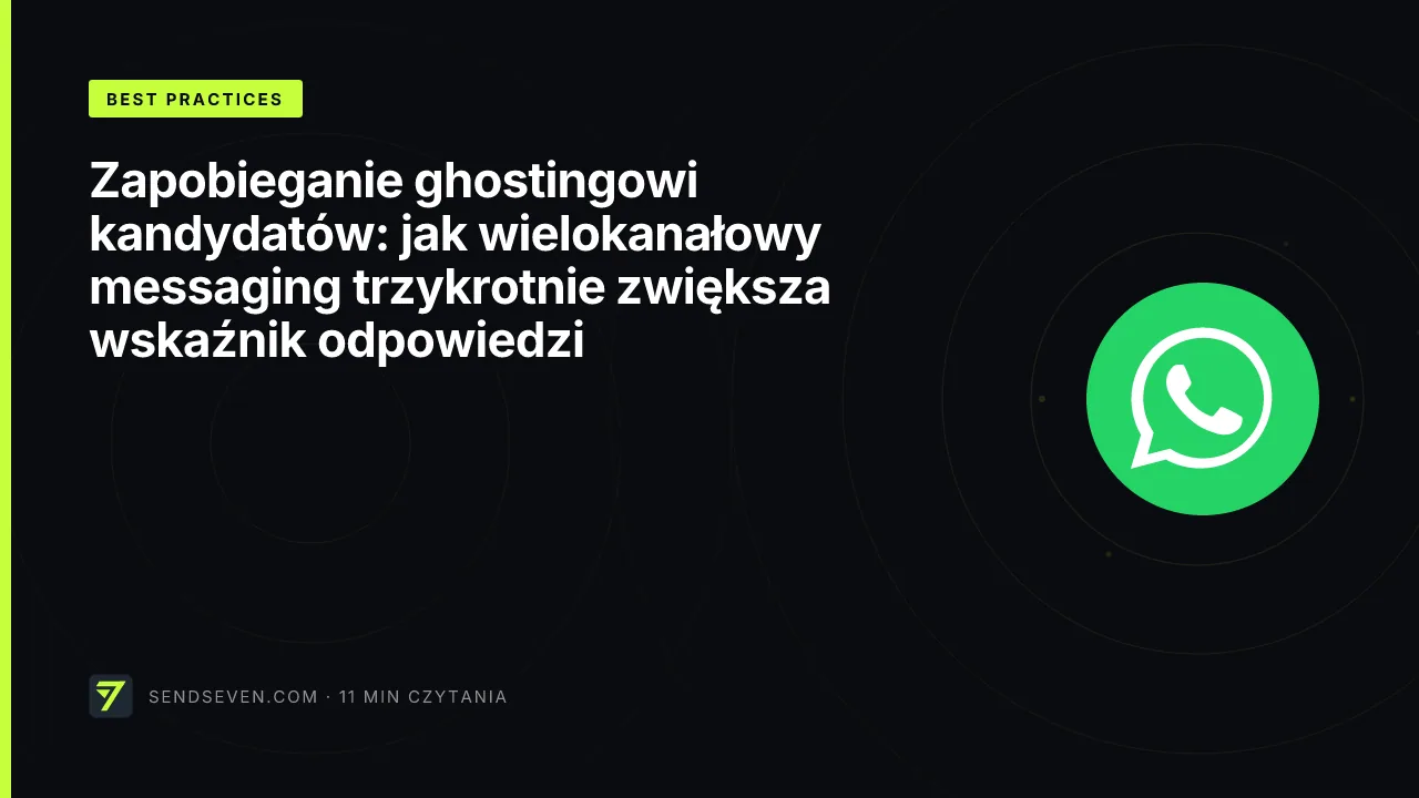 Zapobieganie ghostingowi kandydatów: jak wielokanałowy messaging trzykrotnie zwiększa wskaźnik odpowiedzi