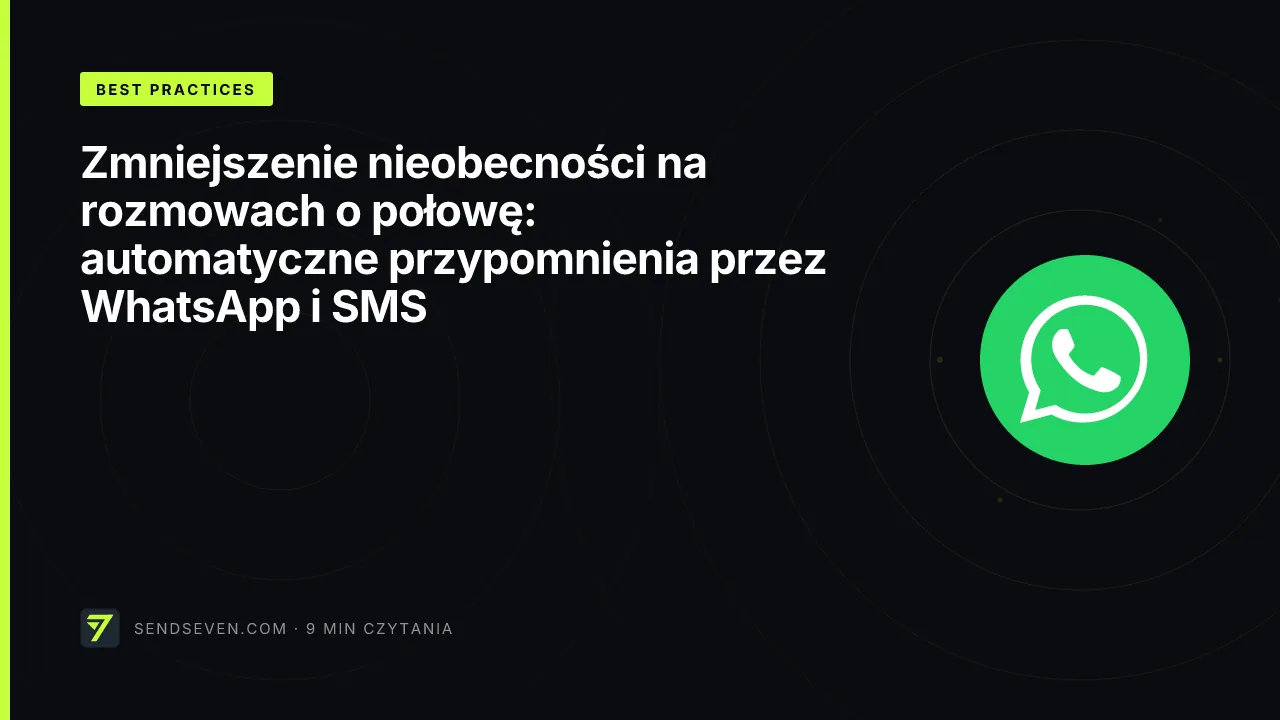 Zmniejszenie nieobecności na rozmowach o połowę: automatyczne przypomnienia przez WhatsApp i SMS