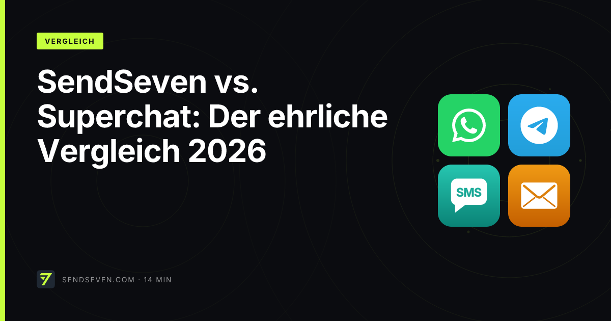 SendSeven vs Superchat 2026: Preise, API & Funktionen