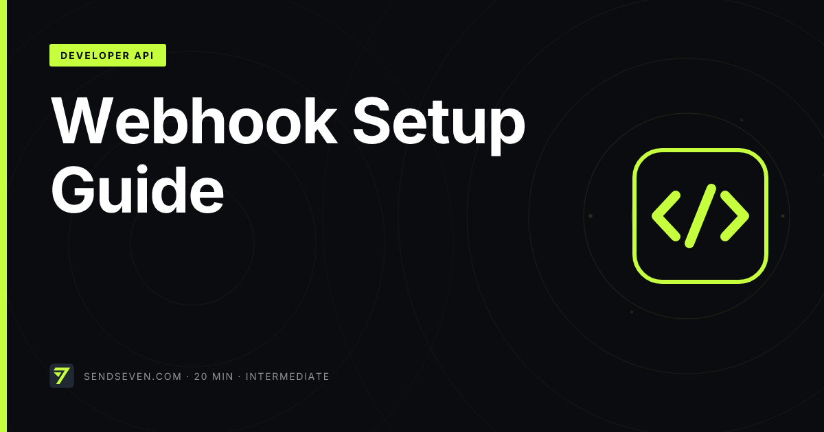 Configure Webhooks | SendSeven